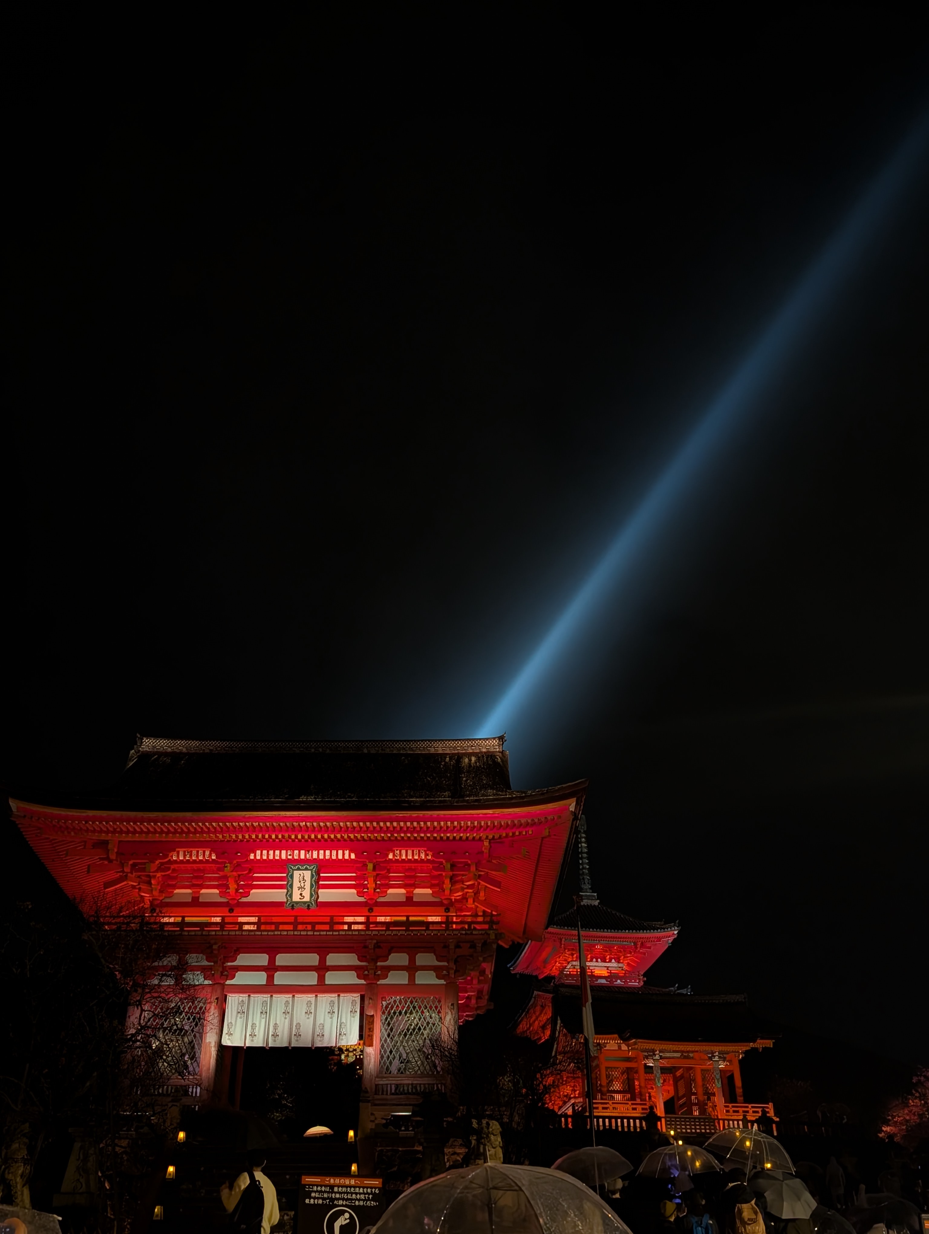 Kiyomizu-dera at night