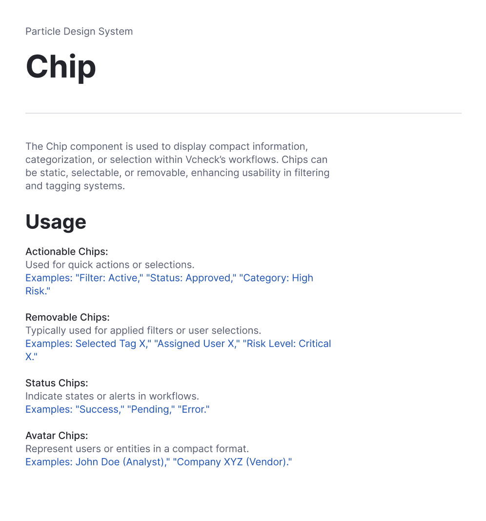 Chip · documentation